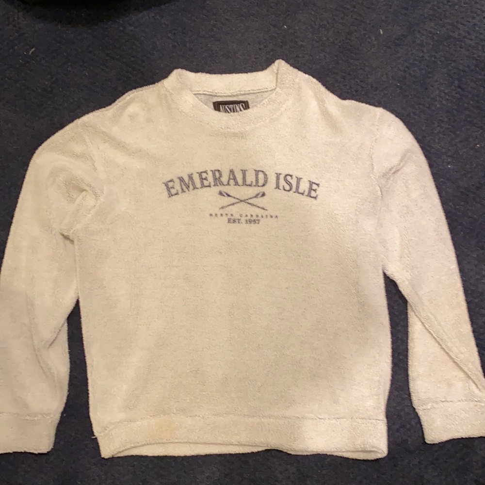 Terry crew sweatshirt